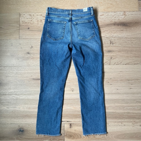 Frank & Eileen Cork Everyday Jeans Raw Hem High Waisted Antique Blue Sz 27 *K13 - Picture 3 of 5